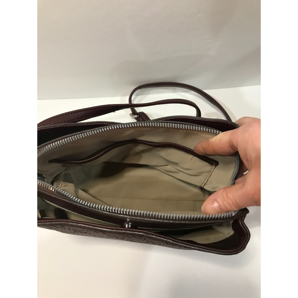 nine west calandra mini merlot cross body‎ faux leather - Picture 5 of 9